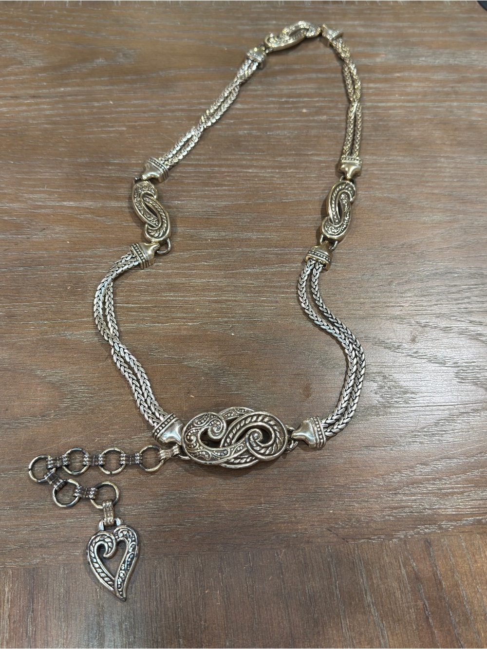 Vintage womens size M silver tone chunky chain 90s style belt